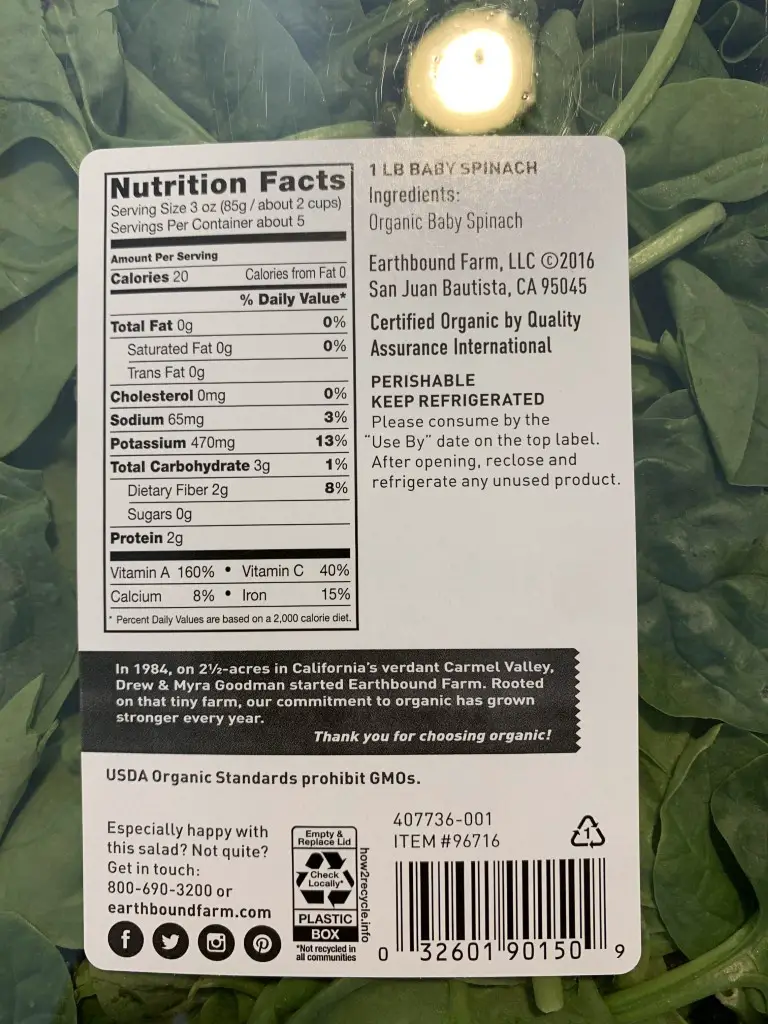 Costco Organic Spinach Costco Fan