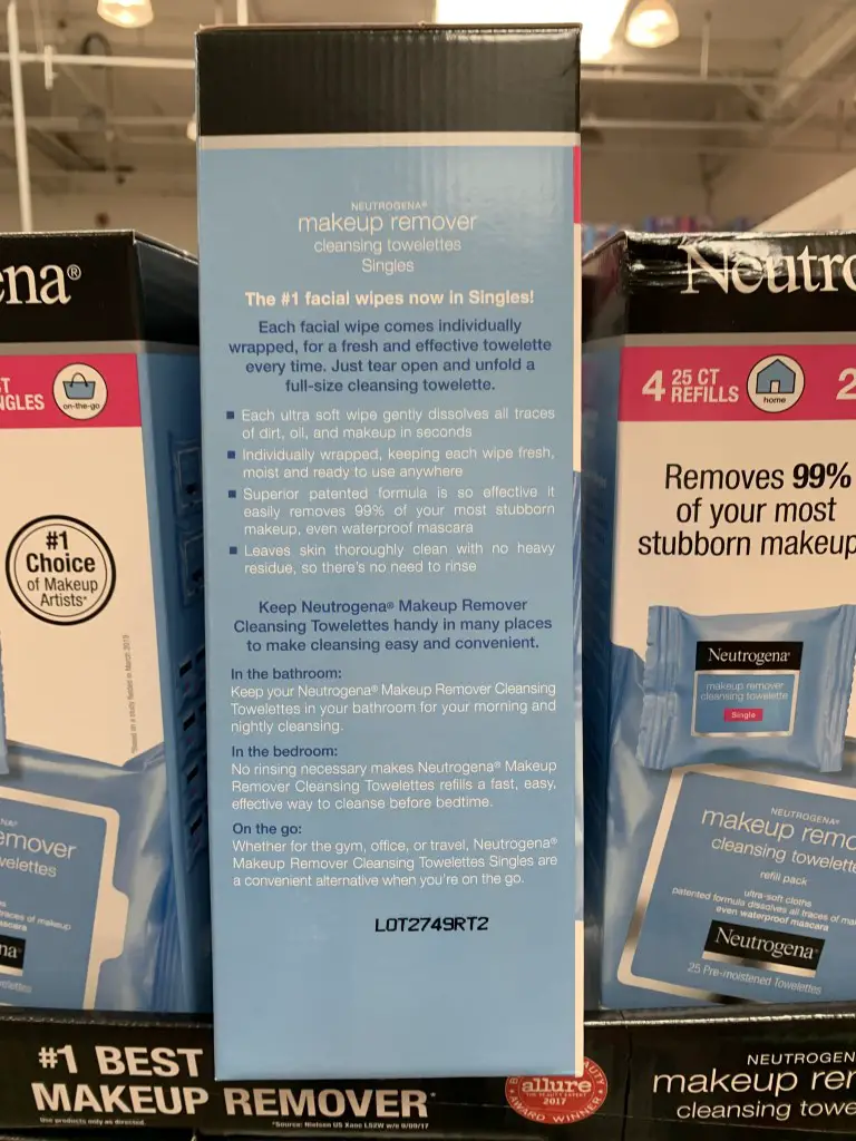 photo of Costco Neutrogena Makeup Remover Facial Towelettes