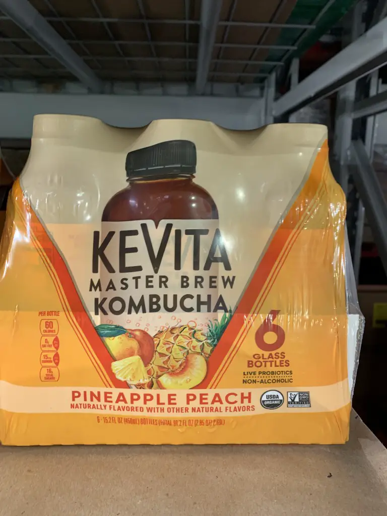 Costco Organic Kevita Pineapple Peach Kombucha 6 Pack - Costco Fan