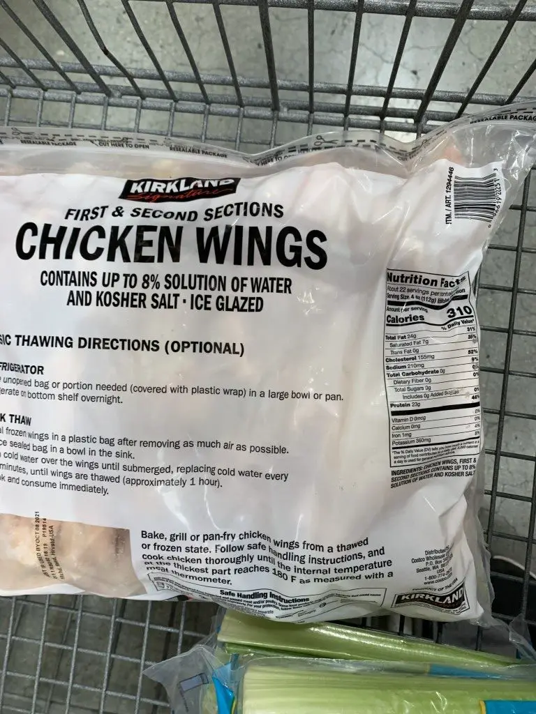 Costco Chicken Wings, Kirkland Signature 10 Lbs. - Costco Fan