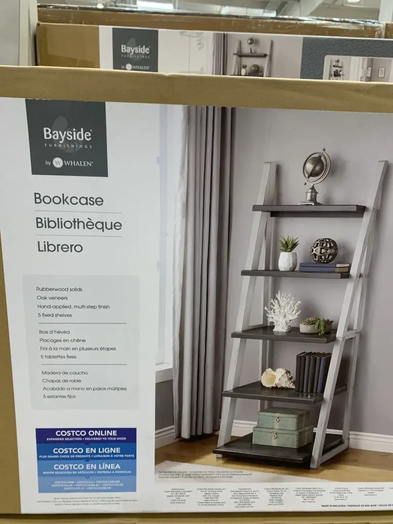 Costco Ladder Shelf Bayside, Bayside Furnishings Bookcase Costco
