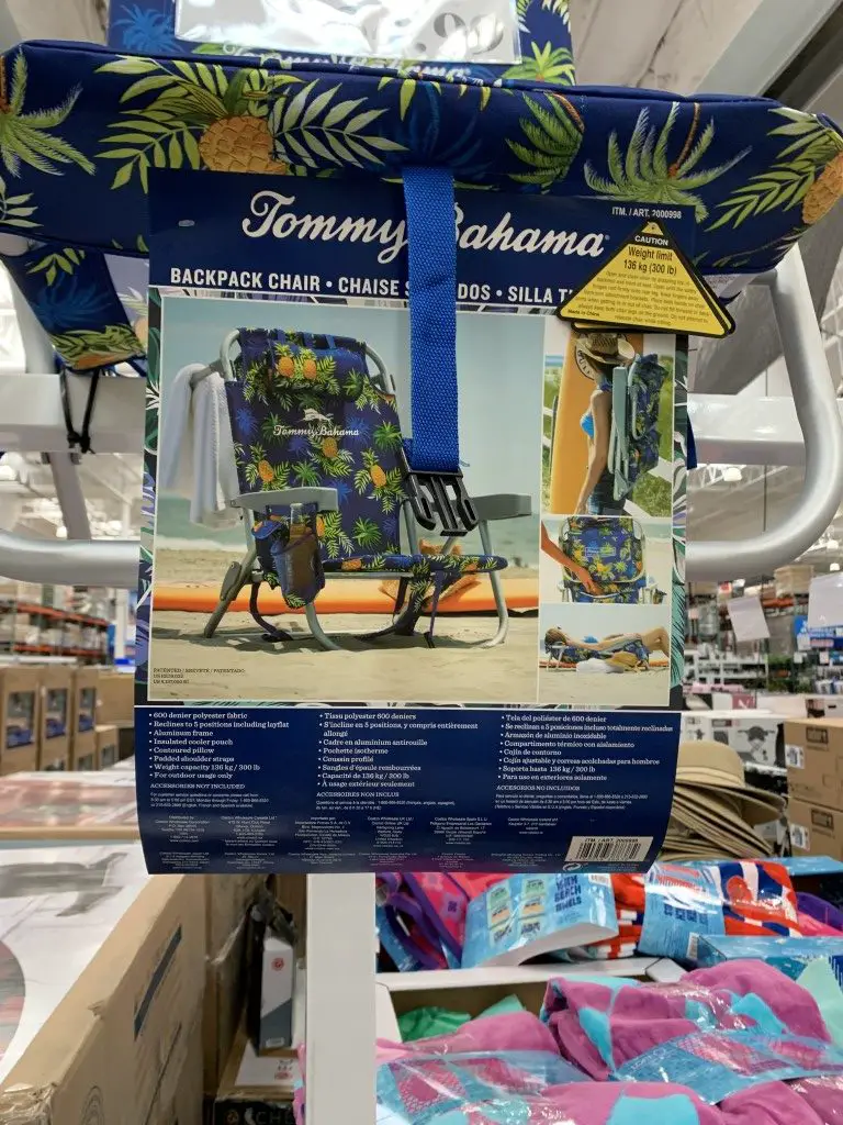 Costco Tommy Bahama Beach Chair, Tall Backpack Chair - Costco Fan