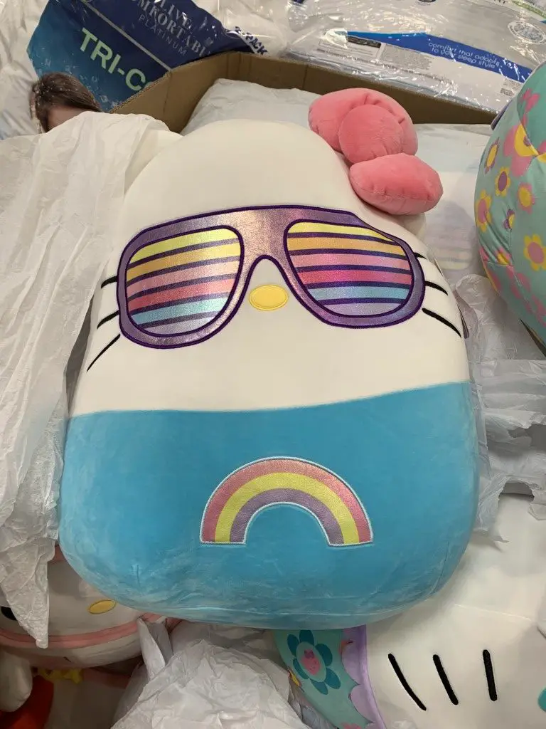 hello kitty squishmallow rainbow