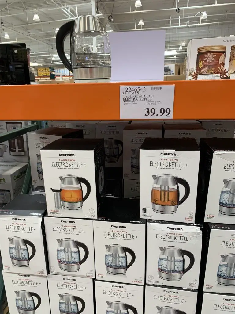 Costco sells this Chefman Electric Kettle for $39.99. For those of