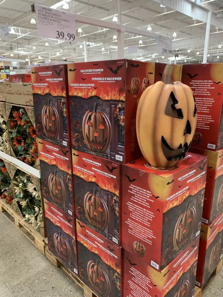 Costco Halloween LED Pumpkin, Flickering Flames & Sound