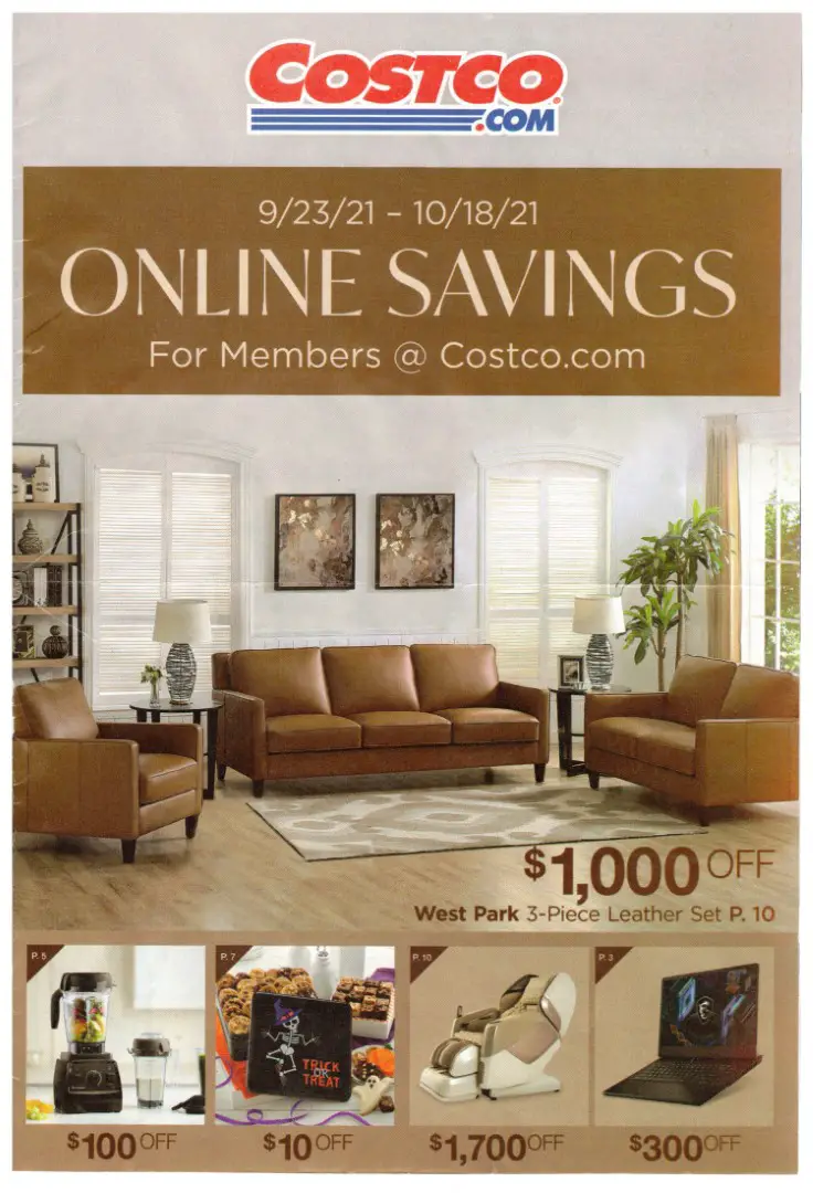Costco Member Savings October 2021 Online Only Coupon Book Costco Fan