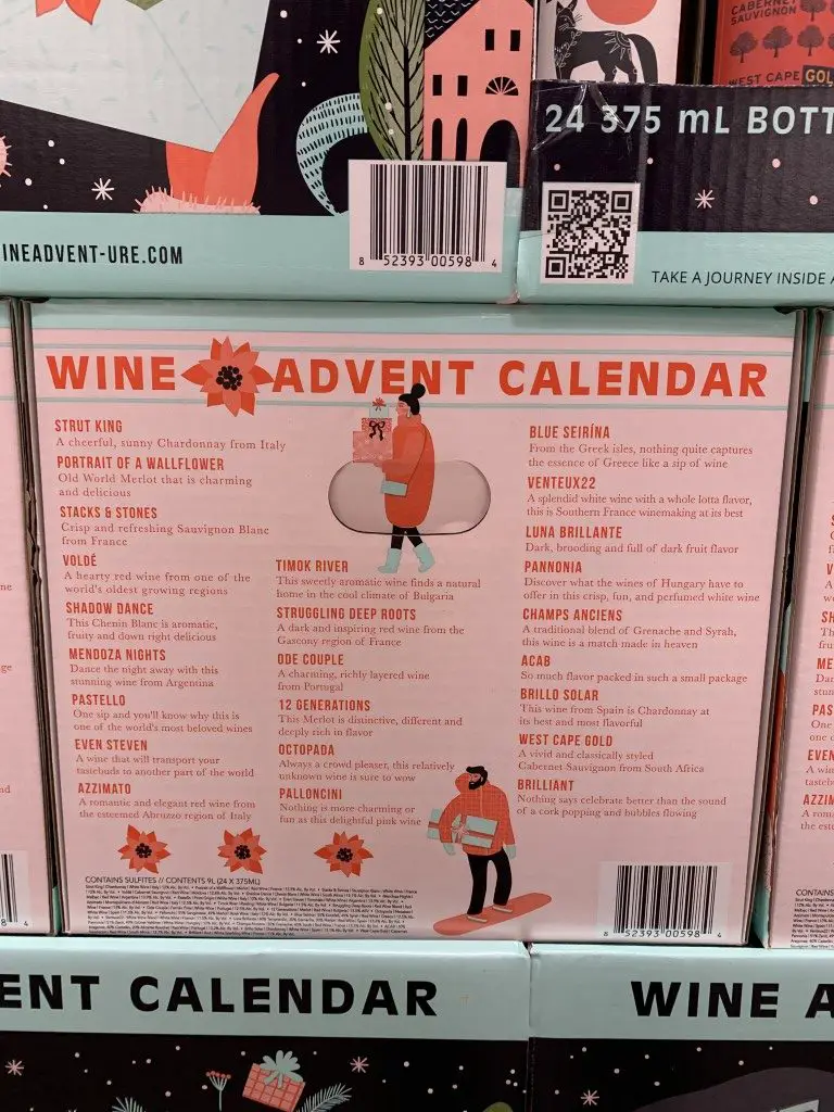 Costco Wine Advent Calendar 2021, Variety Pack, 24/375 mL Costco Fan