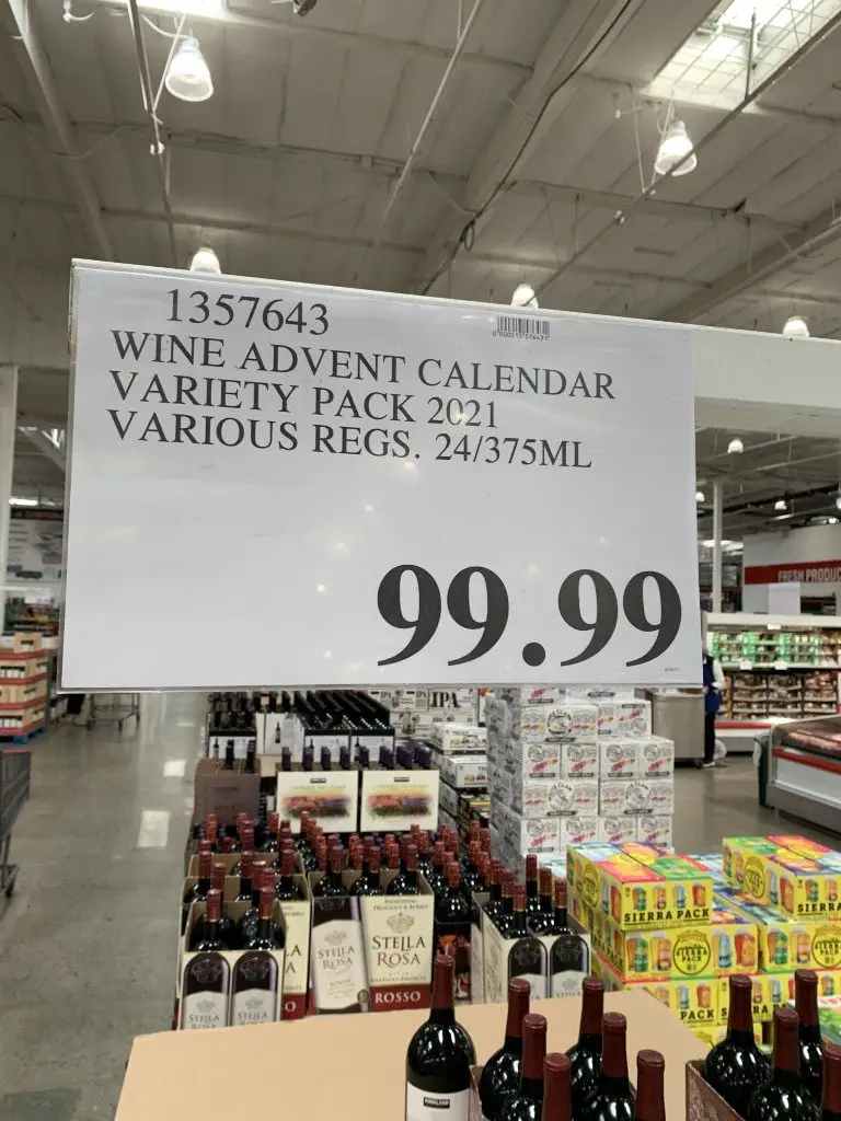 Costco Wine Advent Calendar 2021, Variety Pack, 24/375 mL Costco Fan