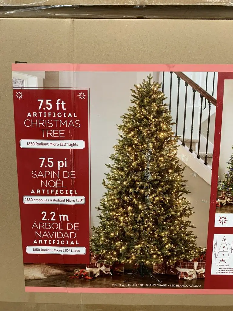 Costco 7.5 Artificial Pre Lit Christmas Tree, 1850 LED Lights