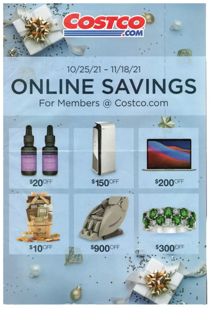 Costco Member Savings November 2021 Online Only Coupon Book Costco Fan