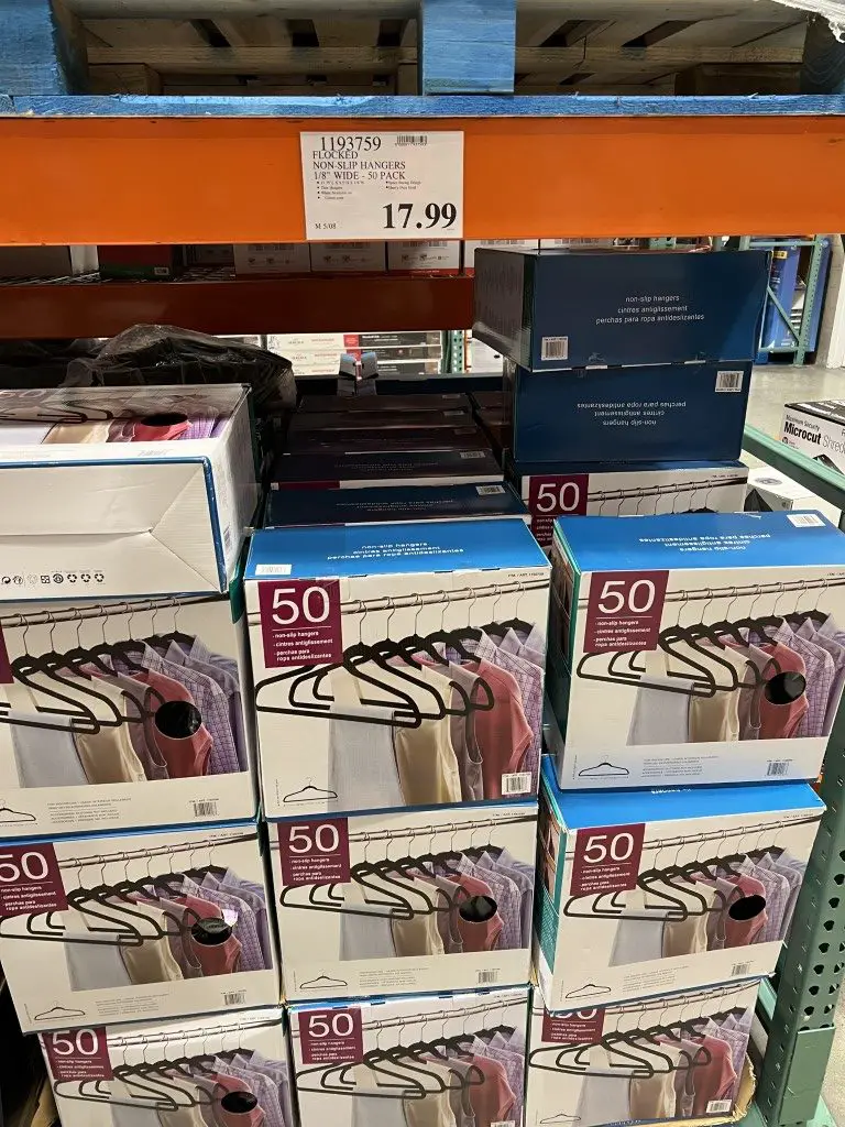 Costco Hangers, Flocked NonSlip Velvet Hangers, 50pack Costco Fan