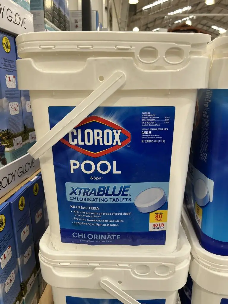 Costco Chlorine Tablets, 3'' Clorox Tablets 40 lbs. Costco Fan